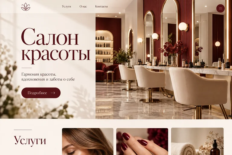 Демонстрационный сайт: Салон красоты